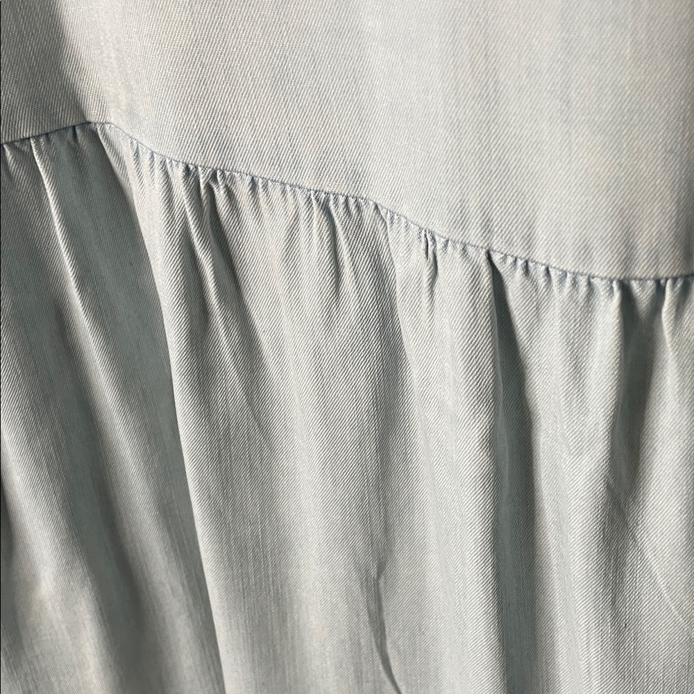 Serra Light Blue Casual Button-Down Dress - Picture 5 of 9